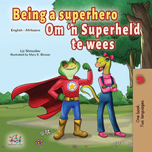 Afrikaans-English-dual-language-book-for-kids-Being-a-Superhero-cover