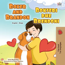 English-Albanian-Bilignual-children's-dogs-book-Boxer-and-Brandon-cover