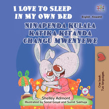 I-Love-to-Sleep-in-My-Own-Bed-Shelley-Admont-English-Swahili-Book-for-Kids-cover