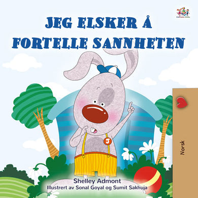 I-Love-to-Tell-the-Truth-Shelley-Admont-Norwegian-children-book-cover