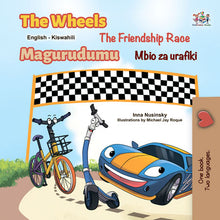 The-Wheels-The-Friendship-Race-Inna-Nusinsky-English-Swahili-Kids-book-cover