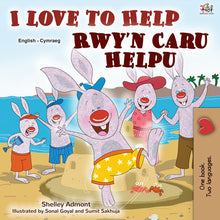Bilingual-English-Welsh-children-story-I-Love-to-Help-Shelley-Admont-cover