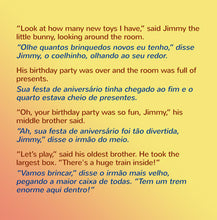 English-Portuguese-Bilingual-children's-bunnies-book-Shelley-Admont-I-Love-to-Share-page1