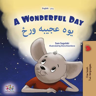 A-Wonderful-Day-Sam-Sagolski-English-Pashto-Bilingual-children-book-cover