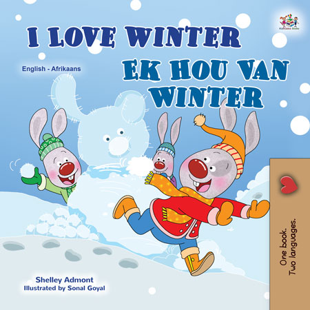 Afrikaans-Bilingual-book-kids-seasons-I-Love-Winter-KidKiddos-cover