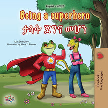 Being-a-Superhero-Liz-Shmuilov-English-Amharic-Kids-Book-Cover