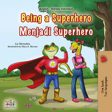 Being-a-Superhero-Liz-Shmuilov-English-Indonesian-children-book-cover