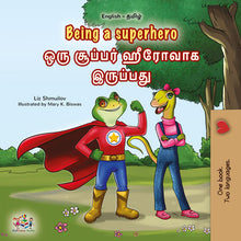Being-a-Superhero-Liz-Shmuilov-English-Tamil-Bilingual-children-book-cover