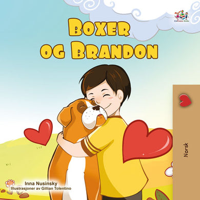 Boxer-and-Brandon-Inna-Nusinsky-Norwegian-children-book-cover