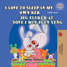 English-Danish-Bilingual-Children's-picture-book-I-Love-to-Sleep-in-My-Own-Bed-cover