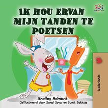 Dutch-language-childrens-bedtime-story-I-Love-to-Brush-My-Teeth-Shelley-Admont-cover