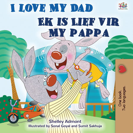 English-Afrikaans-Bilingual-book-for-kids-I-Love-My-Dad-Shelley-Admont-cover