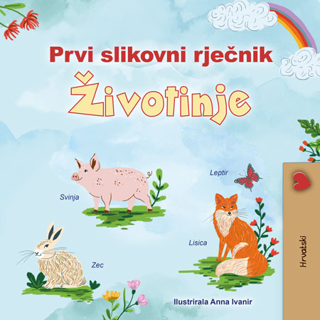 First-Picture-Dictionary-Animals-Croatian-children-book-cover