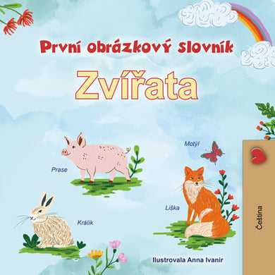 First-Picture-Dictionary-Animals-Czech-children-book-cover