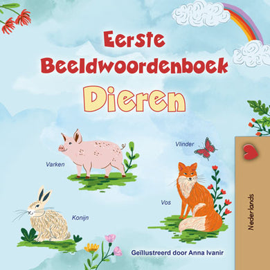 First-Picture-Dictionary-Animals-Dutch-children-book-cover