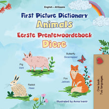 First-Picture-Dictionary-Animals-English-Afrikaans-Bilingual-children-book-cover