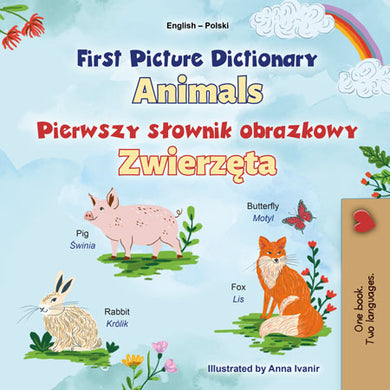 First-Picture-Dictionary-Animals-English-Polish-Bilingual-children-book-cover