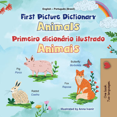 First-Picture-Dictionary-Animals-English-Portuguese-Brazilian-Kids-book-cover