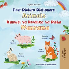 First-Picture-Dictionary-Animals-English-Swahili-Bilingual-children-book-cover
