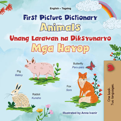 First-Picture-Dictionary-Animals-English-Tagalog-Bilingual-children-book-cover