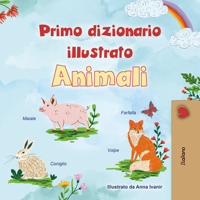 First-Picture-Dictionary-Animals-Italian-children-book-cover