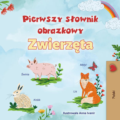First-Picture-Dictionary-Animals-Polish-children-book-cover