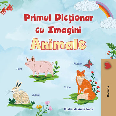 First-Picture-Dictionary-Animals-Romanian-children-book-cover