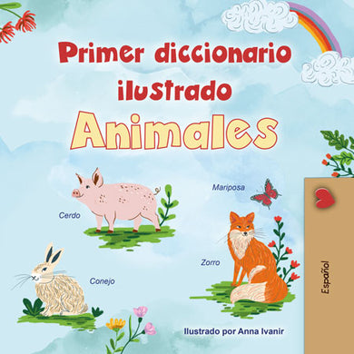First-Picture-Dictionary-Animals-Spanish-children-book-cover