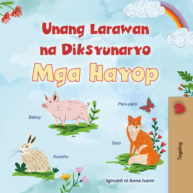 First-Picture-Dictionary-Animals-Tagalog-children-book-cover