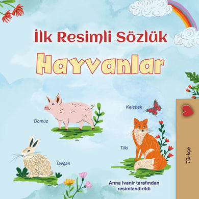 First-Picture-Dictionary-Animals-Turkish-children-book-cover