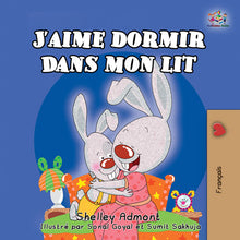 French-language-kids-bedtime-story-Shelley-Admont-KidKiddos-I-Love-to-Sleep-in-My-Own-Bed-cover