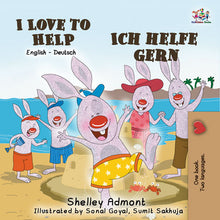 English-German-Bilingual-children-story-I-Love-to-Help-Shelley-Admont-cover