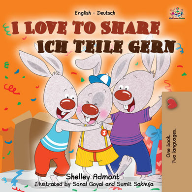 English-German-Bilingual-kids-picture-book-I-Love-to-Share-Shelley-Admont-cover