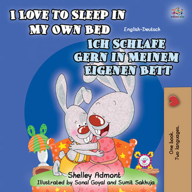 English-German-Bilingual-children's-bunnies-book-Shelley-Admont-KidKIddos-I-Love-to-Sleep-in-My-Own-Bed-cover