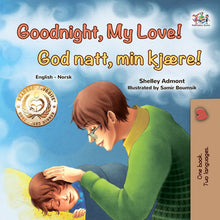 Goodnight-My-Love-English-Norwegian-Kids-book-cover