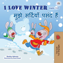 Hindi-Bilingual-book-kids-seasons-I-Love-Winter-KidKiddos-cover