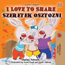 English-Hungarian-Bilingual-kids-picture-book-I-Love-to-Share-Shelley-Admont-cover