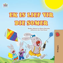 I-Love-Summer-Shelley-Admont-Afrikaans-Kids-Book-cover