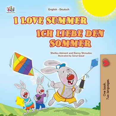 I-Love-Summer-Shelley-Admont-English-German-Kids-Book-cover