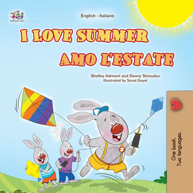 I-Love-Summer-Shelley-Admont-English-Italian-Kids-Book-cover