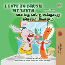 I-Love-to-Brush-My-Teeth-Shelley-Admont-English-Tamil-Kids-book-cover