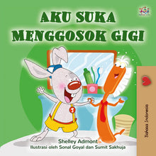 I-Love-to-Brush-My-Teeth-Shelley-Admont-Indonesian-children-book-cover