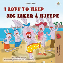 I-Love-to-Help-Shelley-Admont-English-Norwegian-Kids-book-cover