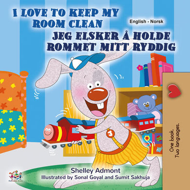 I-Love-to-Keep-My-Room-Clean-Shelley-Admont-English-Norwegian-children-book-cover