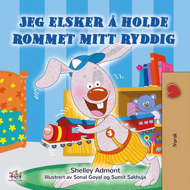 I-Love-to-Keep-My-Room-Clean-Shelley-Admont-Norwegian-children-book-cover