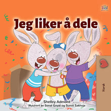 I-Love-to-Share-Shelley-Admont-Norwegian-Kids-book-cover