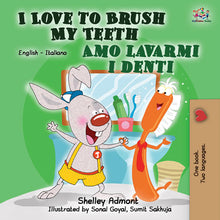 Italian-Bil-language-childrens-bedtime-story-I-Love-to-Brush-My-Teeth-Shelley-Admont-cover