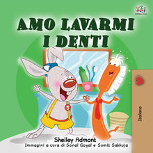 Italian-language-childrens-bedtime-story-I-Love-to-Brush-My-Teeth-Shelley-Admont-cover