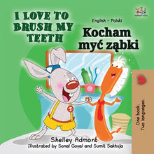 Polish-Bil-language-childrens-bedtime-story-I-Love-to-Brush-My-Teeth-Shelley-Admont-cover