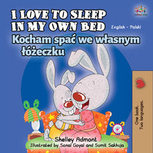 English-Polish-Bilingual-children's-bunnies-book-I-Love-to-Sleep-in-My-Own-Bed-Shelley-Admont-KidKiddos-cover